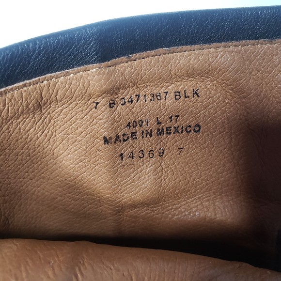 FRYE Phillip Harness Short Black Leather Ankle Boots Size 7 - Picture 6 of 9